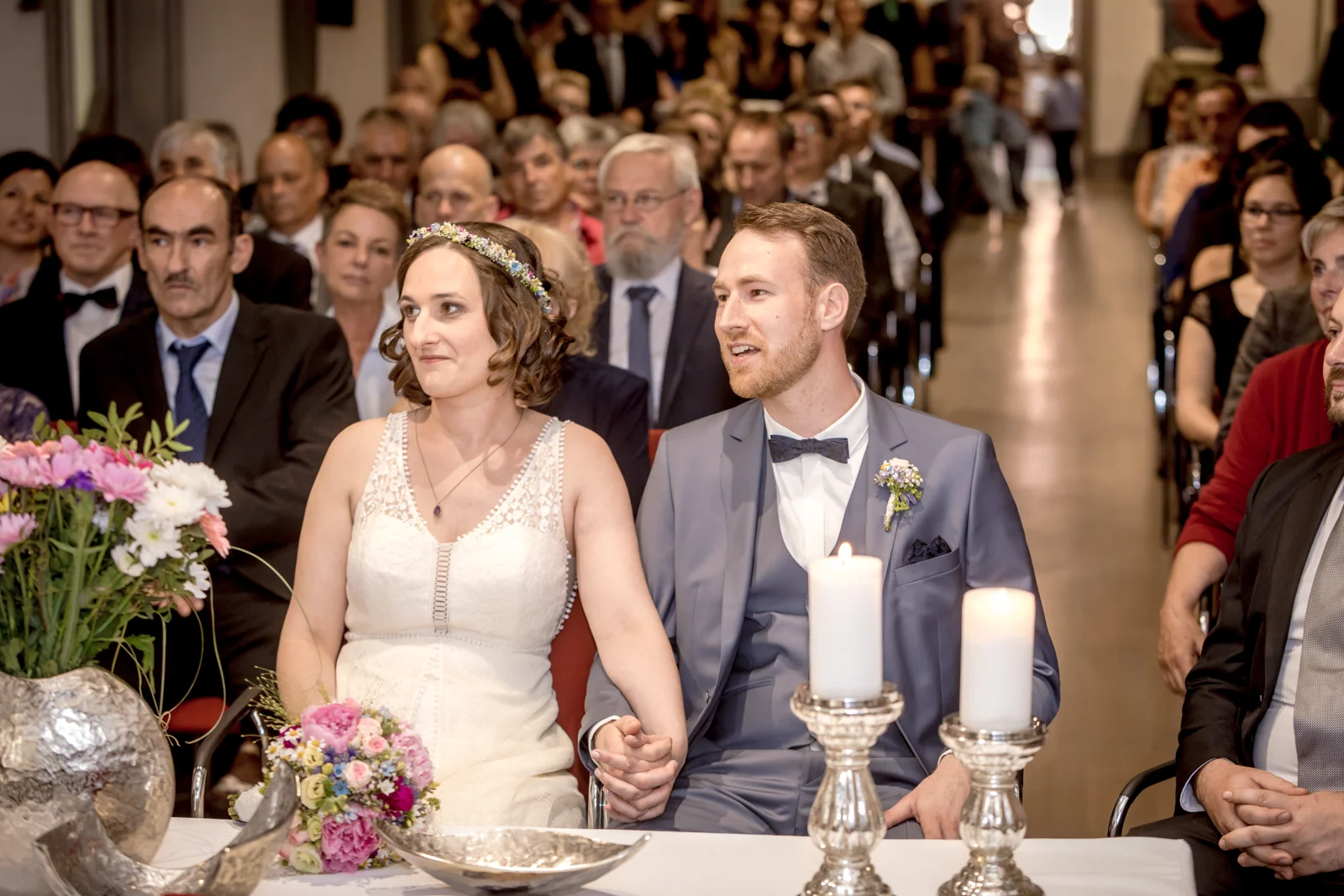 Manuel und Thurid bei der standesamtlichen Trauung – Hochzeit von Manuel und Thurid in Blaubeuren und Merklingen