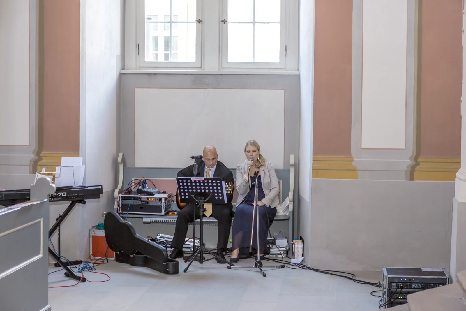 Musikalische Begleitung der Trauung – Hochzeitsreportage von Veronika und Andreas