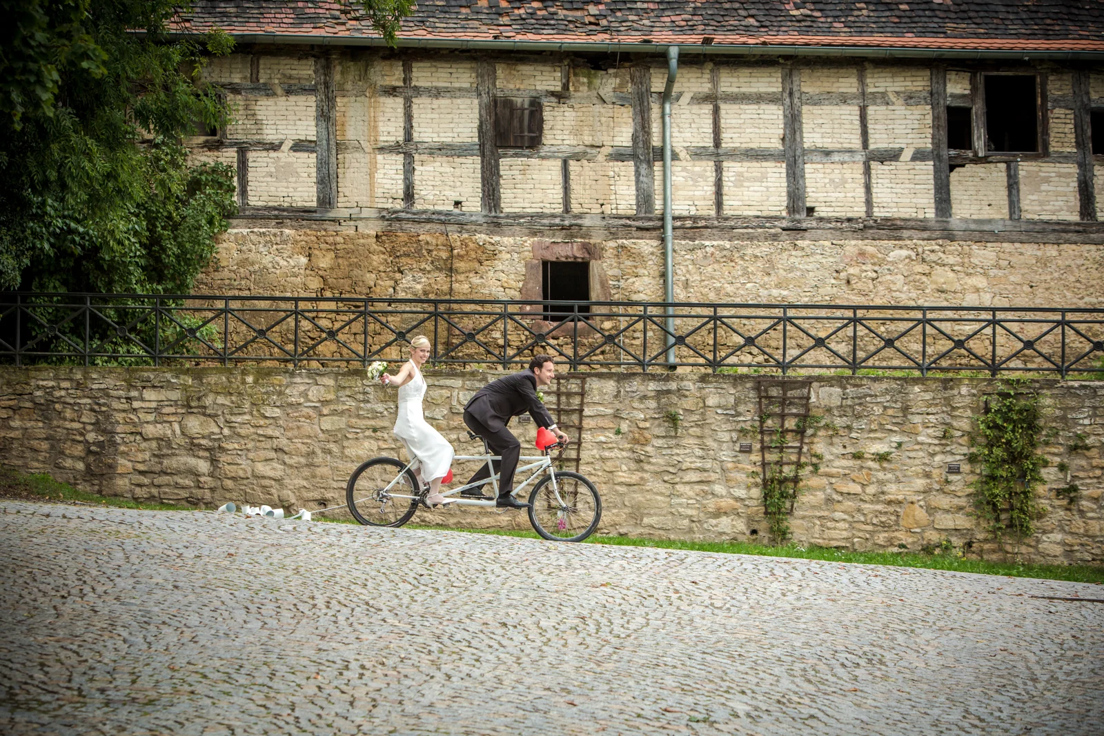 Gemeinsam unterwegs mit dem Tandem – Hochzeitsreportage von Christin und Marco