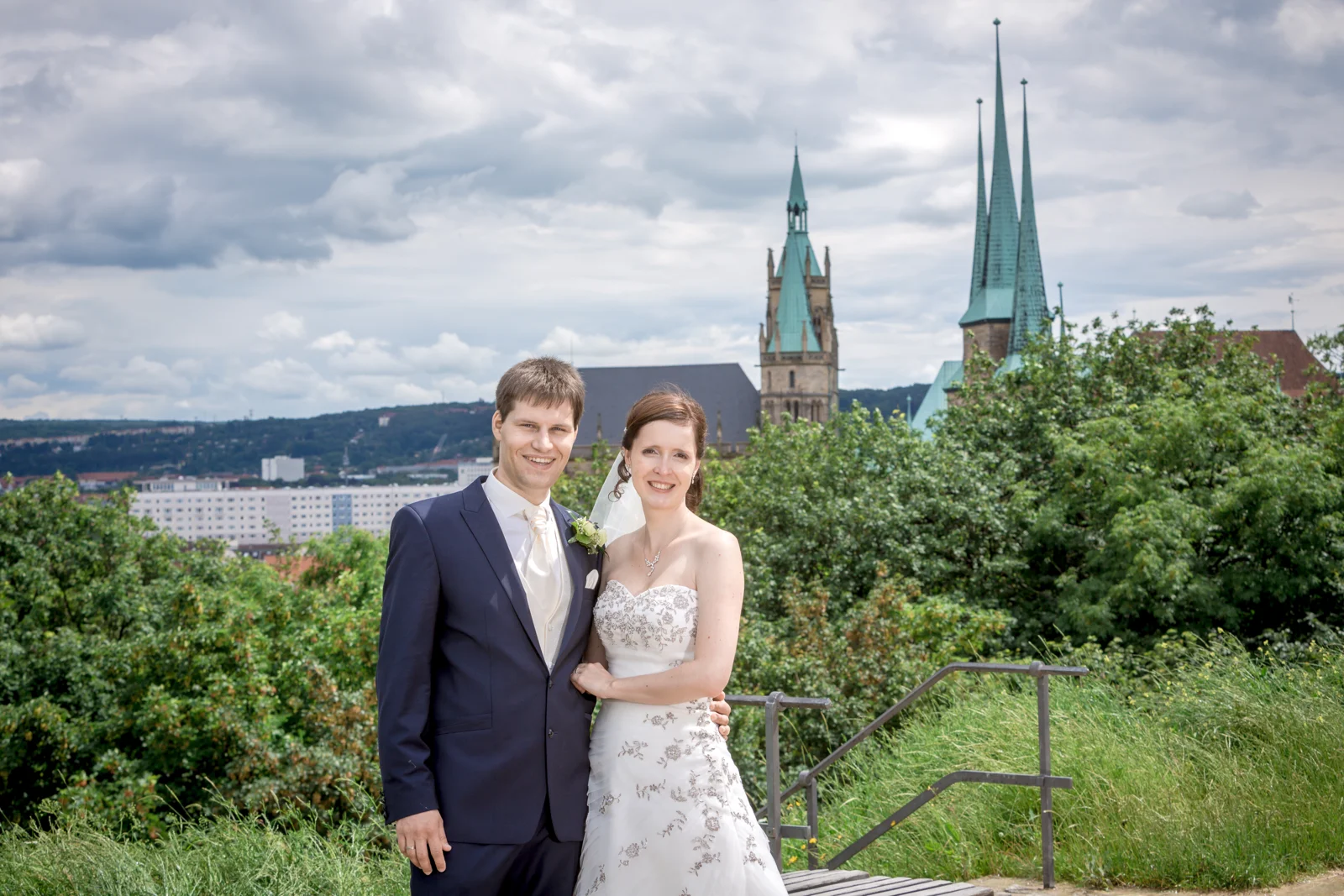 Der Erfurter Dom als Kulisse – Hochzeit von Jana und Alex in Erfurt
