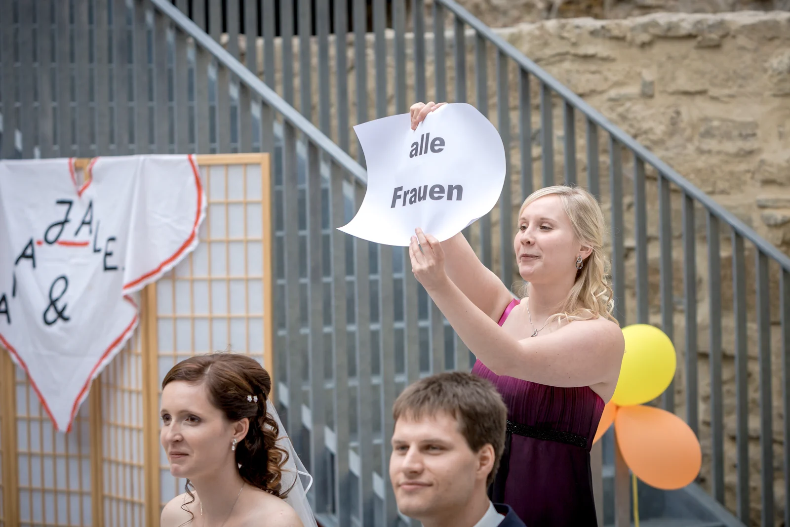 Ein Spiel für die Hochzeitsgesellschaft – Hochzeit von Jana und Alex in Erfurt