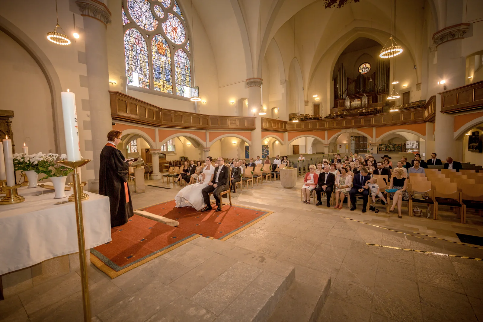 Die Trauung in der Lutherkirche – Hochzeit von Lydia und Christian in Erfurt