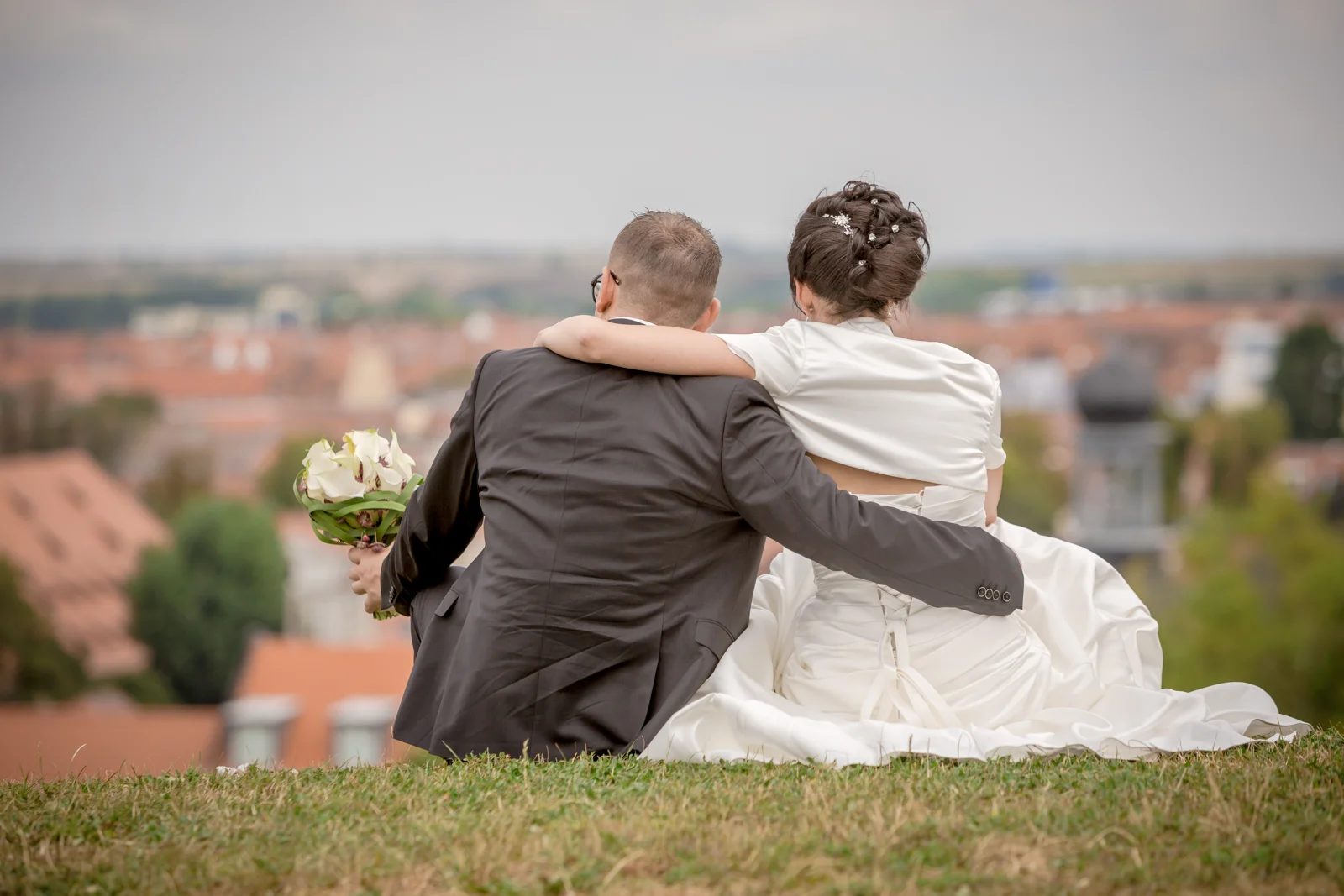 Gemeinsam den Blick über Erfurt genießen – Hochzeit von Lydia und Christian in Erfurt