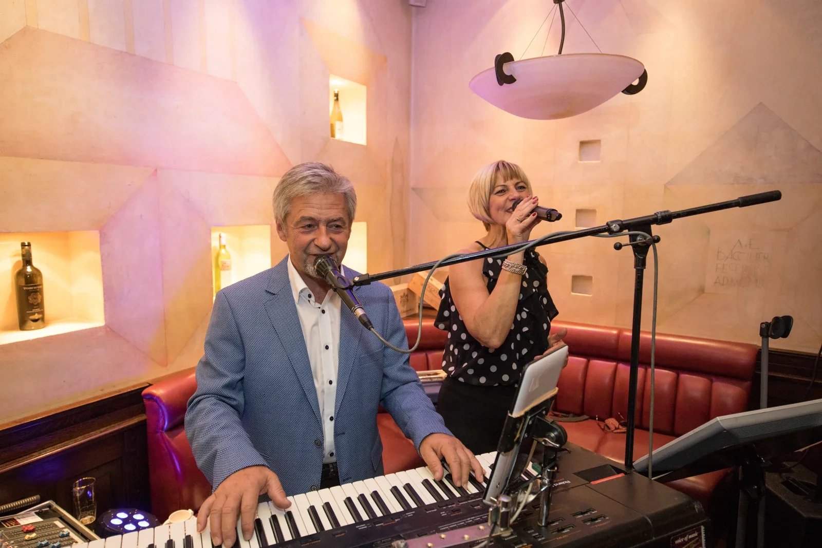 Die Musiker begleiten den Abend – Hochzeit von Anja und Toni in Erfurt