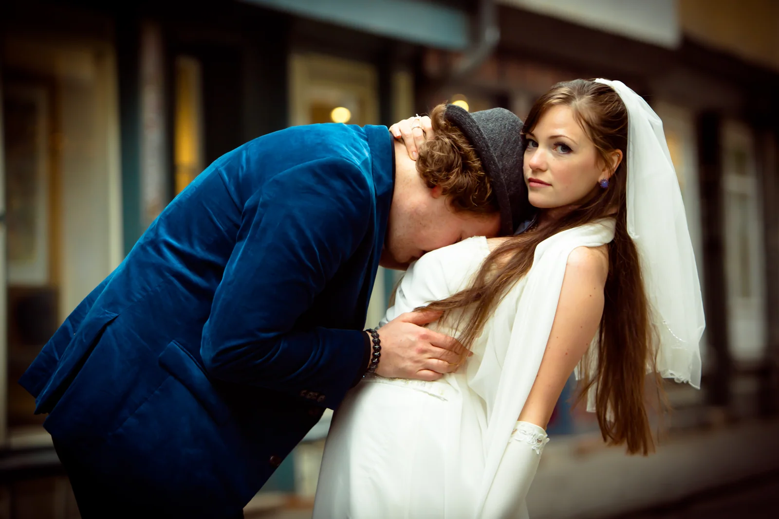 Ein inniger Moment beim Paarshooting – Hochzeitsreportage von Christin und Alexander