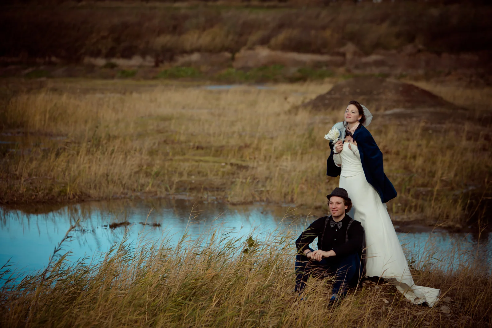 Ein gemeinsamer Moment am Wasser – Hochzeitsreportage von Christin und Alexander