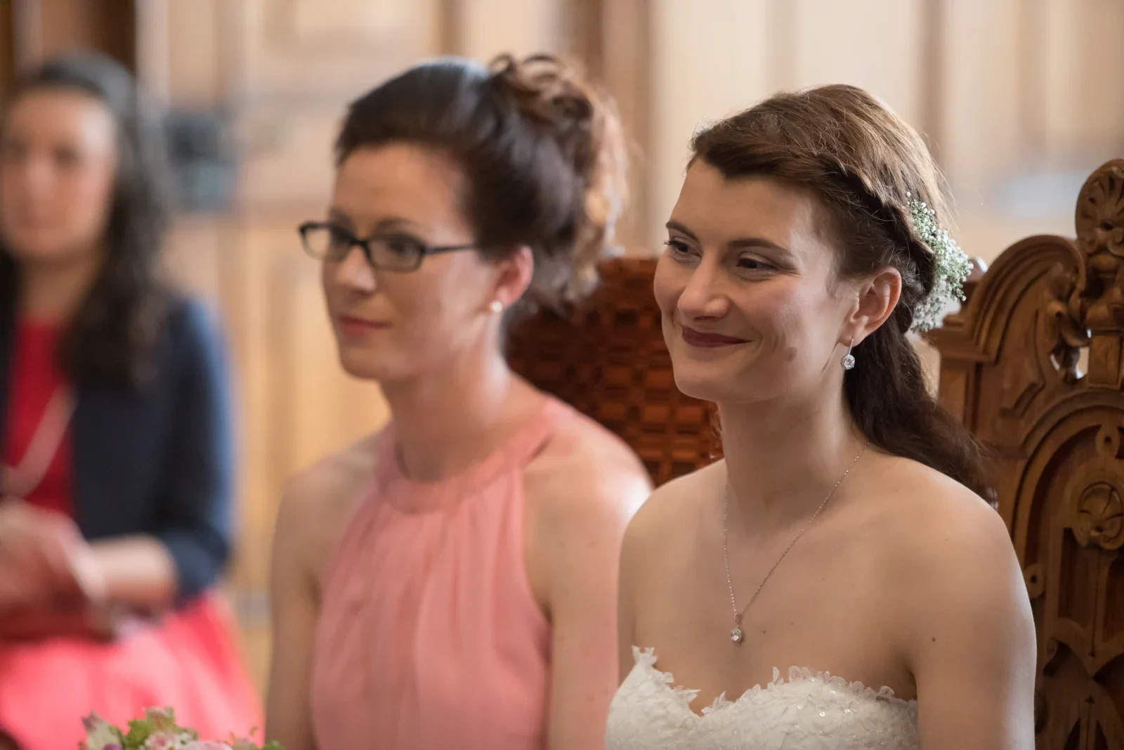 Steffi während der Zeremonie – Hochzeit von Steffi und Alex in Gotha