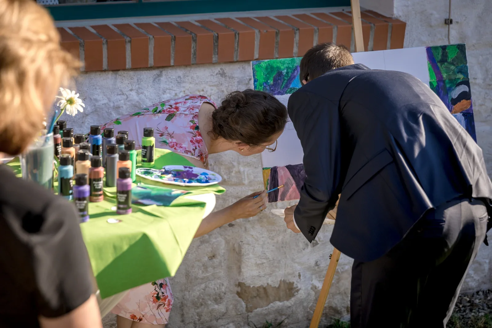 Eine kleine Aufgabe für das Brautpaar – Hochzeit von Jessica und Leander in Tonna und Dachwig