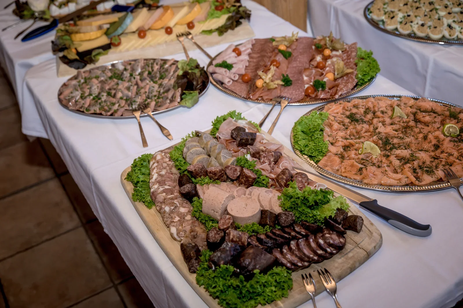 Das Buffet für die Hochzeitsgesellschaft – Hochzeit von Jessica und Leander in Tonna und Dachwig