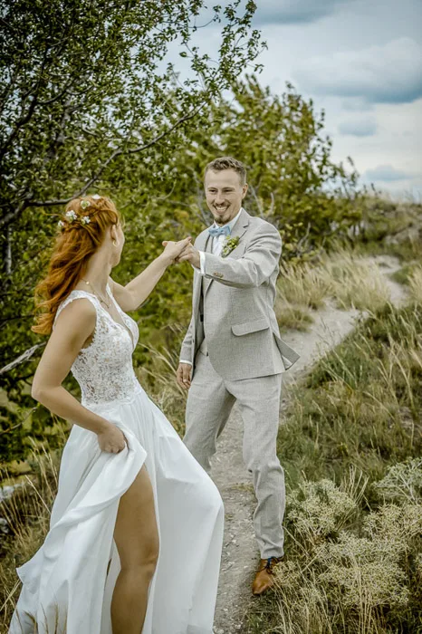 Hochzeit in Erfurt – Nicole und Lukas an der Schwellenburg – Aufnahme 14 von Delf Zeh