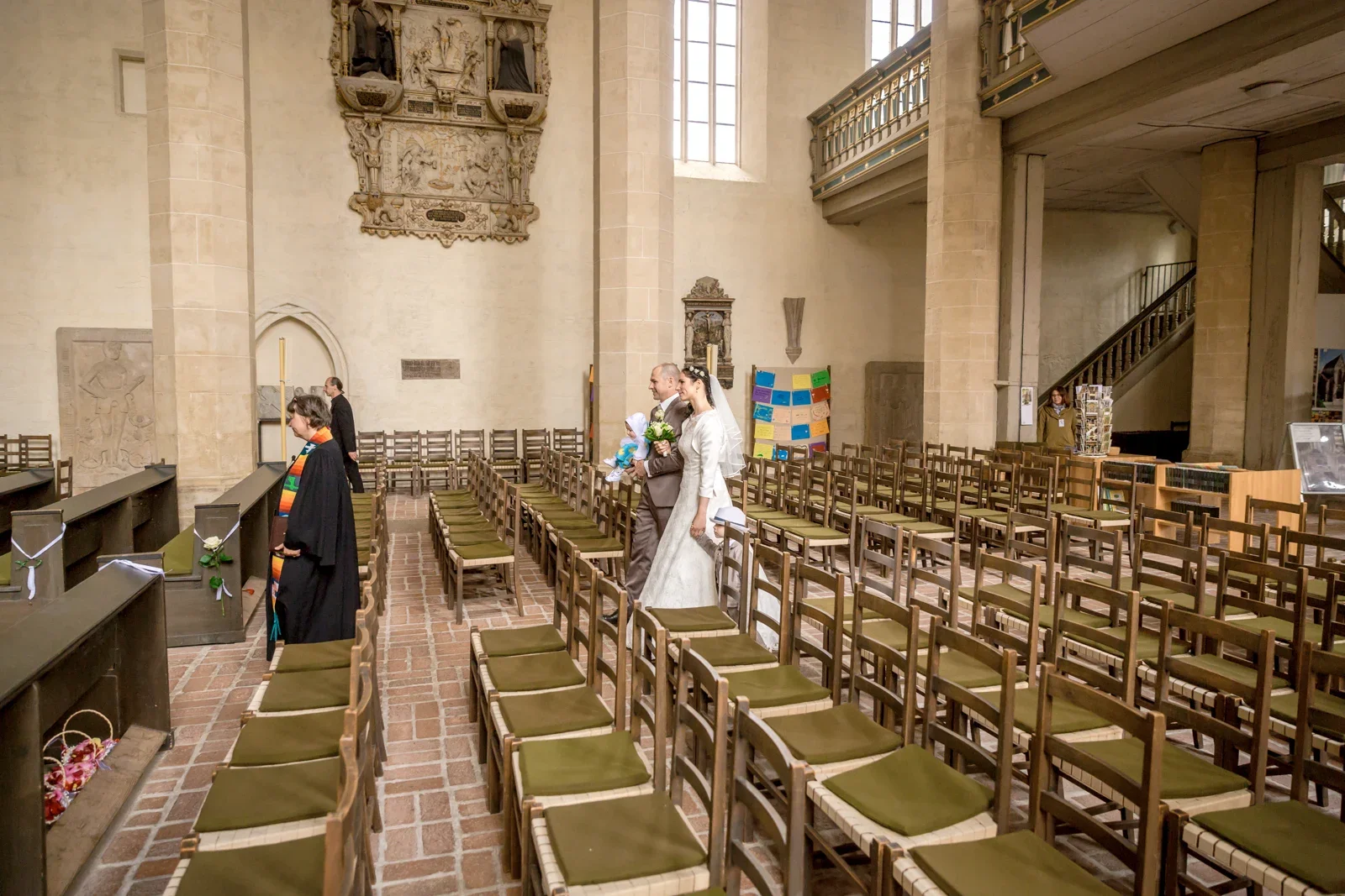 Einzug in die Predigerkirche – Hochzeit und Taufe von Melanie und Andreas in Erfurt