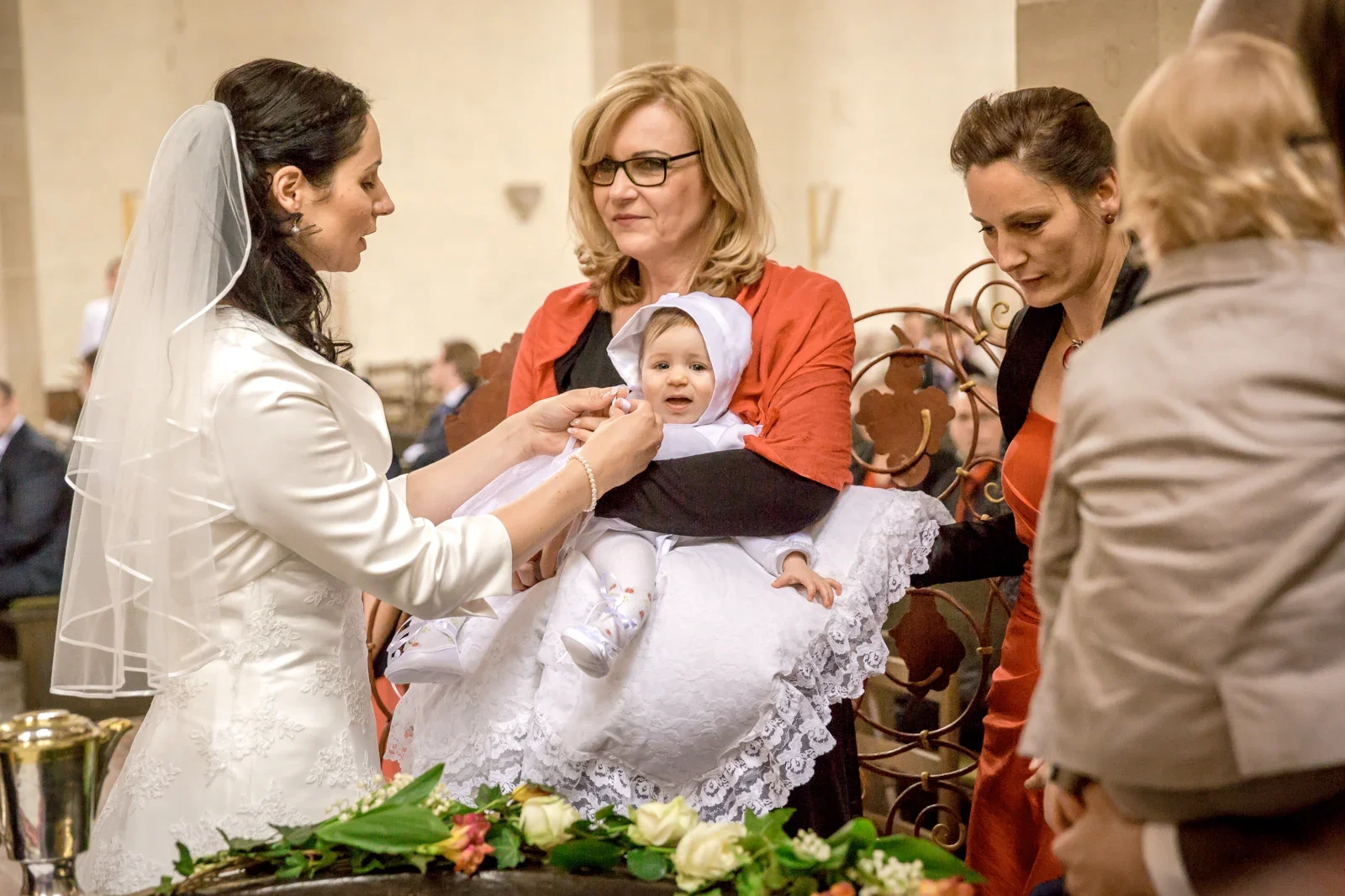 Gemeinsam am Taufbecken – Hochzeit und Taufe von Melanie und Andreas in Erfurt
