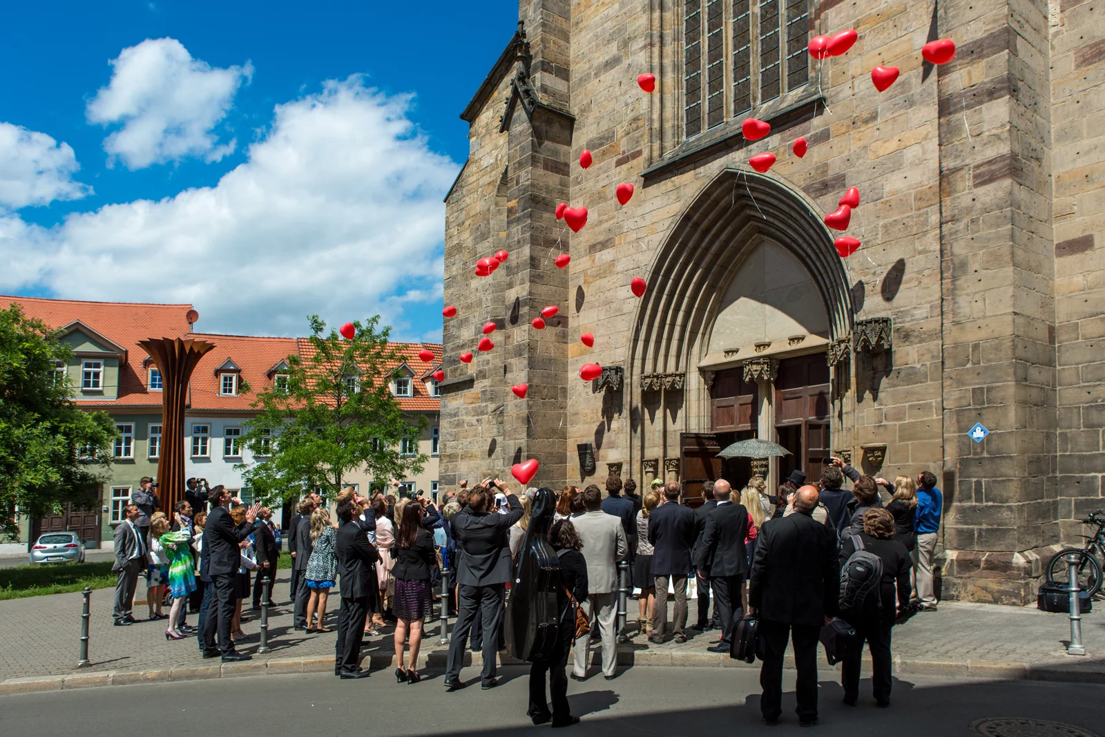 Die Herzballons steigen über Erfurt auf – Hochzeitsreportage von Steffen und Theresa