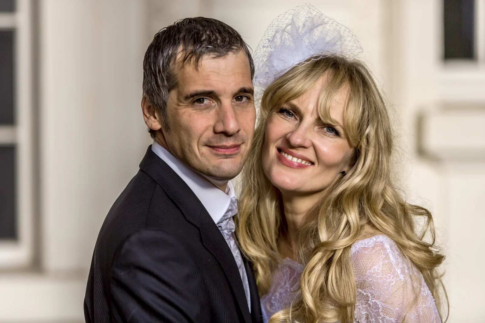 Ein gemeinsames Portrait im warmen Licht – Hochzeit von Angela und Siggi