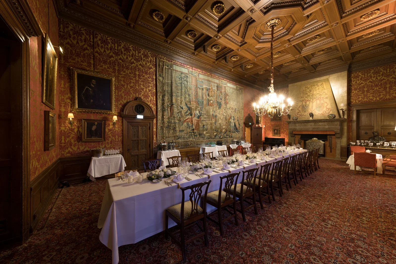 Der Festsaal für die Feier auf Schloss Kronberg – Hochzeit von Christiane und Felix in Schloss Kronberg