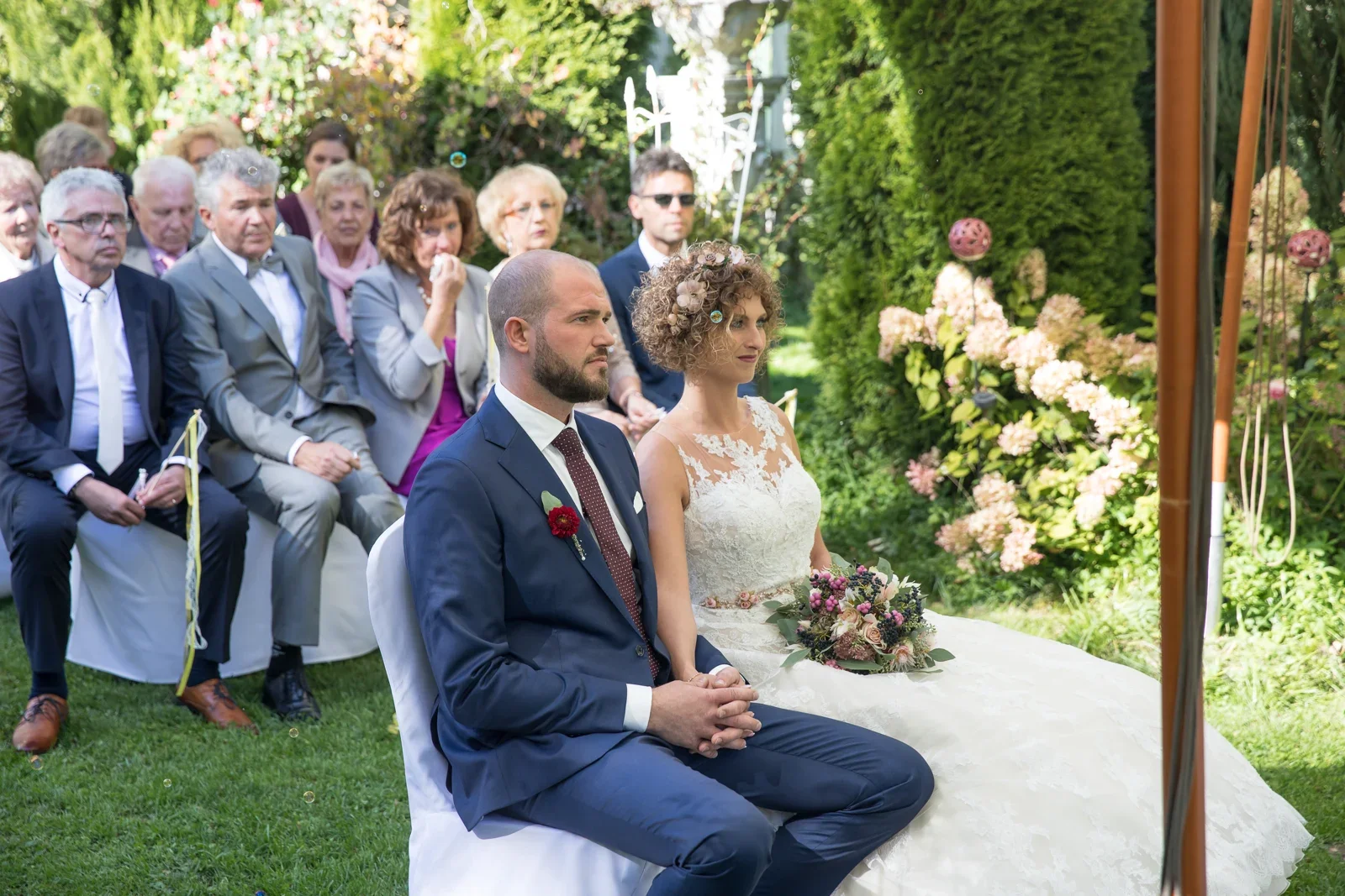 Ann-Kathrin und Marko bei ihrer freien Trauung – Hochzeit von Ann-Kathrin und Marko auf Schloss Oberndorf