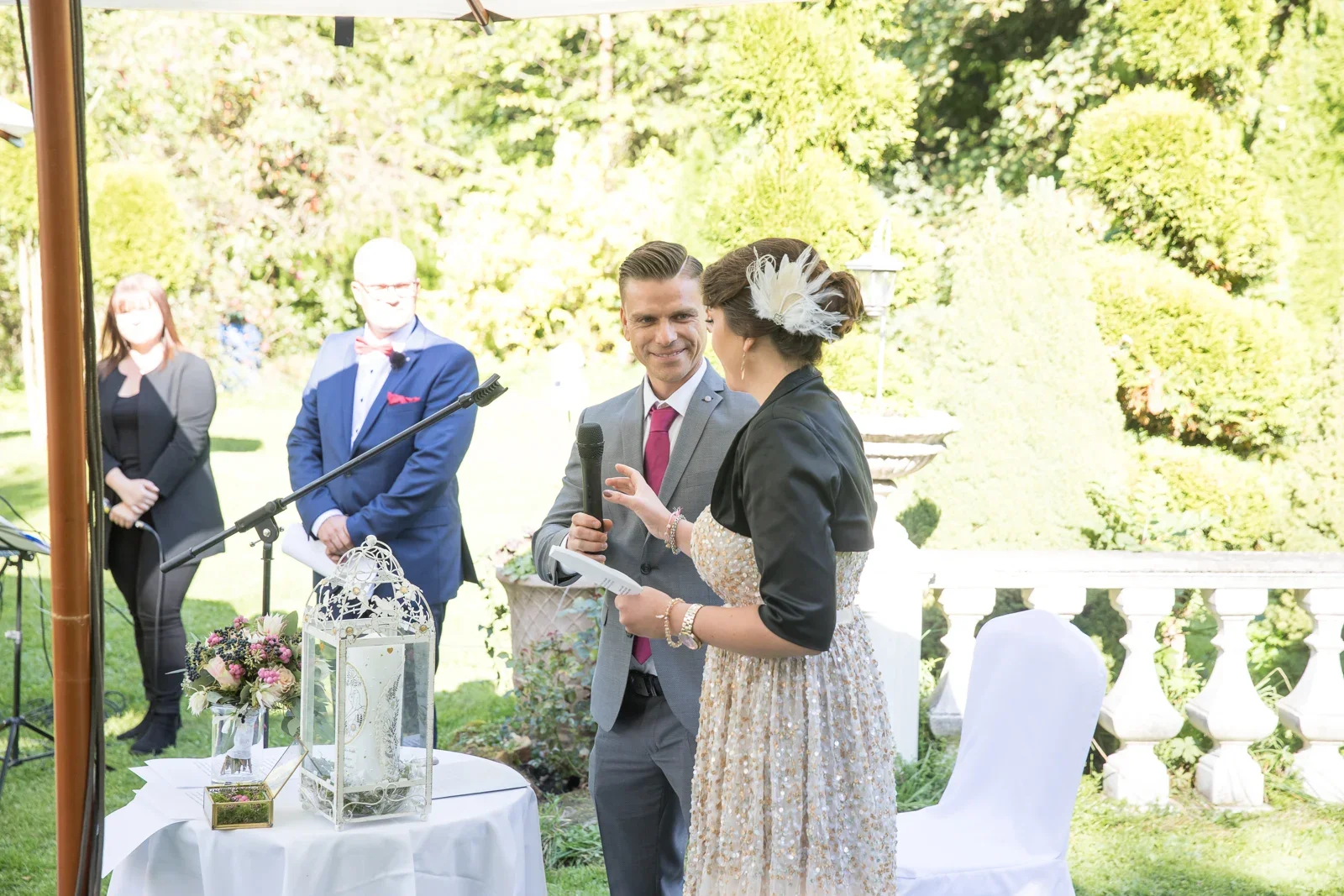 Ein persönlicher Beitrag zur Zeremonie – Hochzeit von Ann-Kathrin und Marko auf Schloss Oberndorf