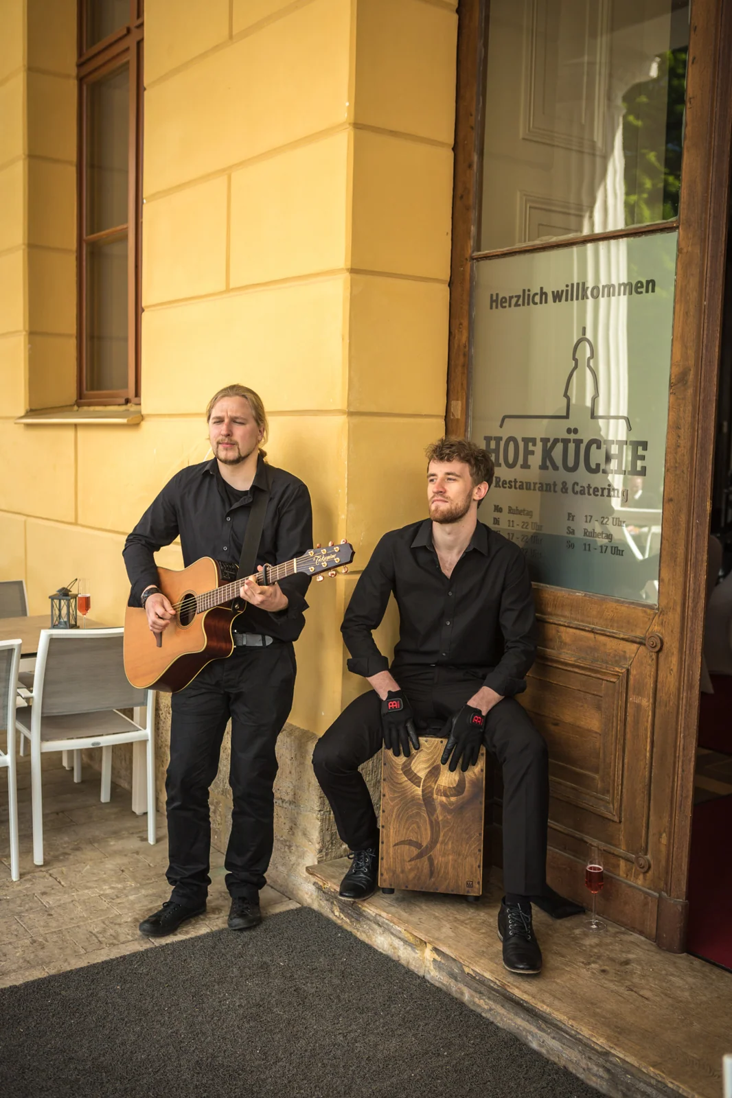 Livemusiker begleiten den Hochzeitstag – Hochzeit auf Schloss Sondershausen