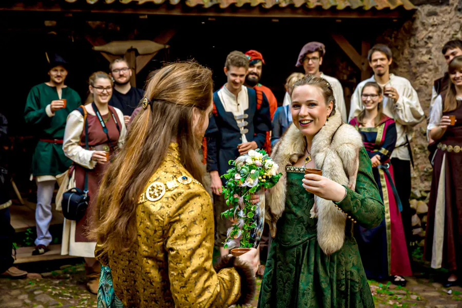 Mittelalterhochzeit auf der Tannenburg – Jakob und Liane – Aufnahme 4 von Delf Zeh