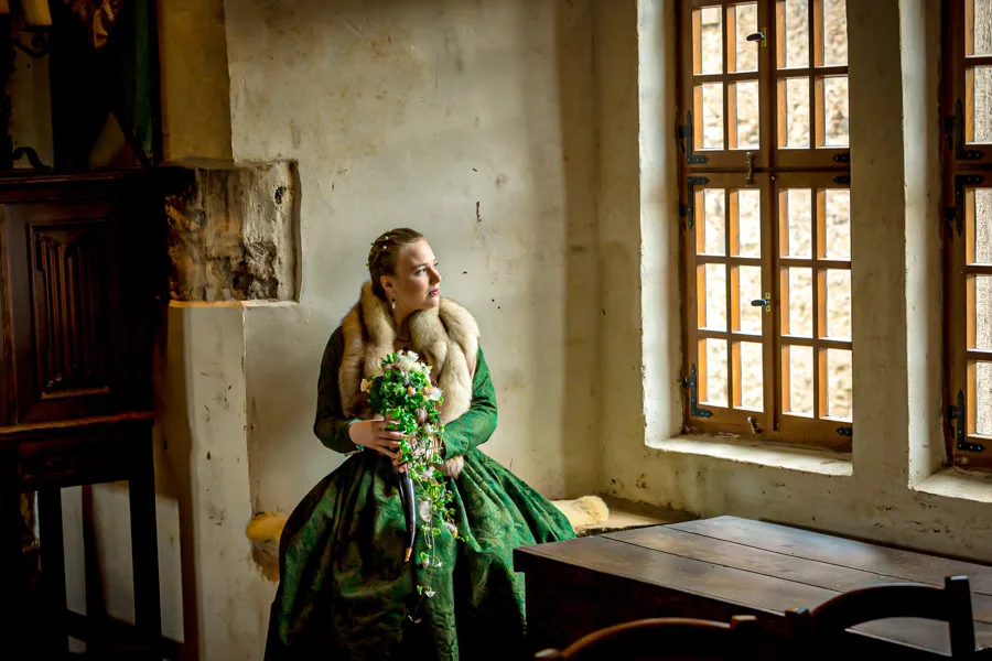 Mittelalterhochzeit auf der Tannenburg – Jakob und Liane – Aufnahme 10 von Delf Zeh