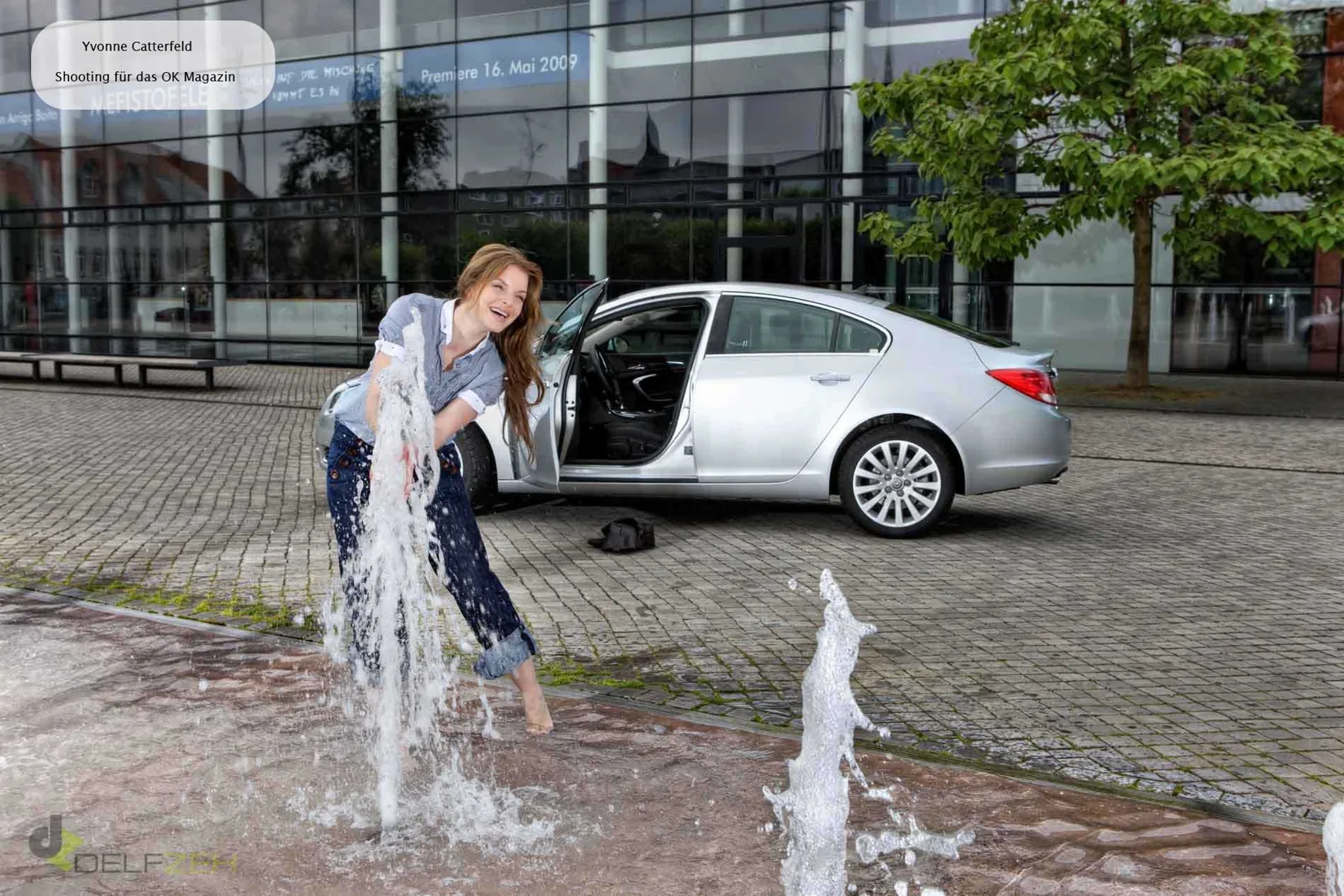 Yvonne Catterfeld in Erfurt – Fotoshooting für das OK! Magazin – Aufnahme 3 von Delf Zeh